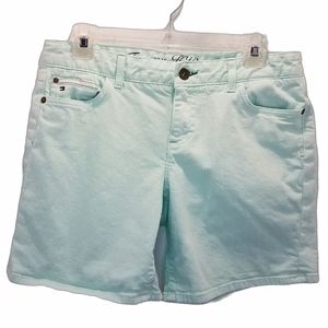 Tommy Hilfiger Women's Size 8 Denim Shorts Mint Green